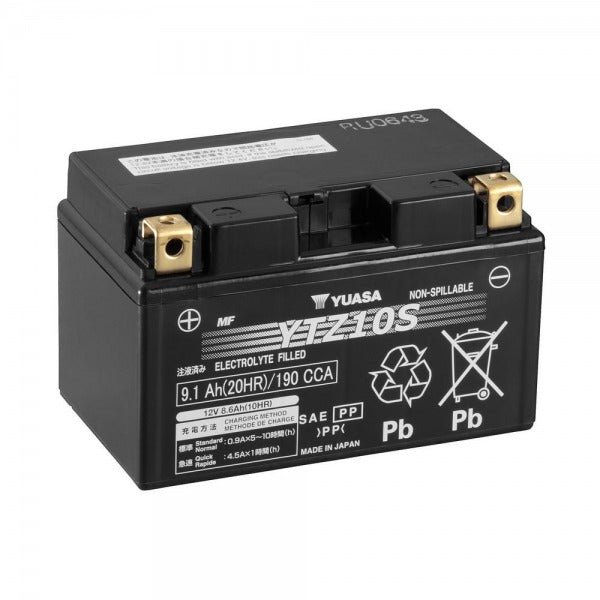 Battery YTZ10S-12V High Performance MF VRLA Factory Activated Sealed