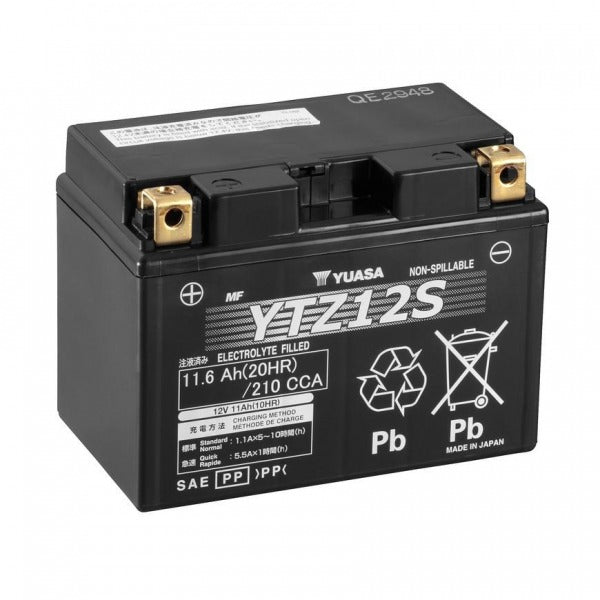 Battery YTZ12S-12V High Performance MF VRLA Factory Activated Sealed