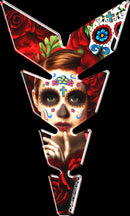 One Design Moon Mex Red Ladies Tank Pad