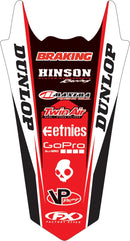 Factory Effex Rear Fender Graphic Kit Black / Red / White For Honda CR 125 R 1994