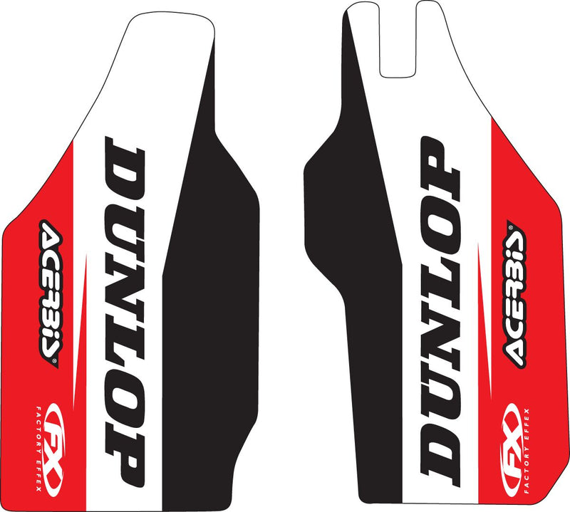 Factory Effex Lower Fork Guard Graphics Black / Red / White For Honda CR 125 R 1994