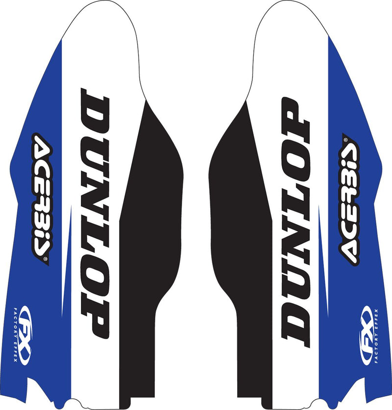 Factory Effex Lower Fork Guard Graphics Black / Blue / White For Yamaha YZ 125 2005