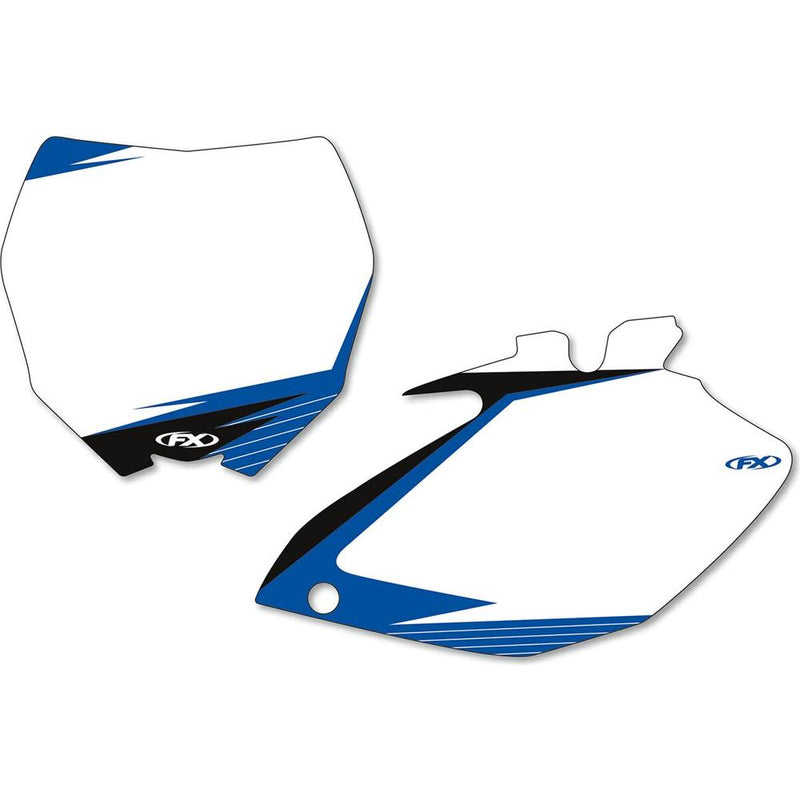 Factory Effex Pre-Cut Graphic Number Plate Kit Blue / White