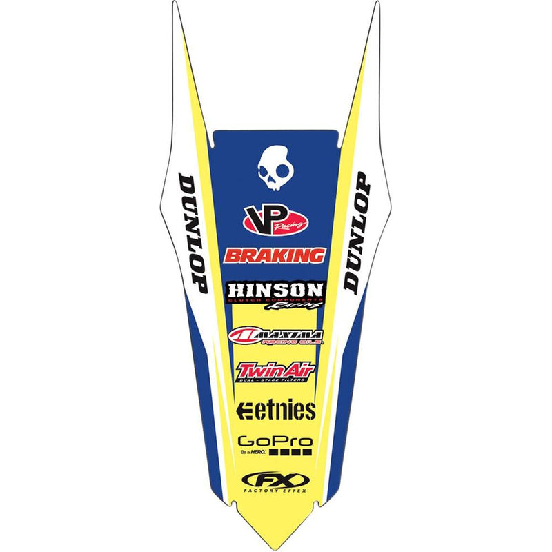 Factory Effex Rear Fender Graphic Kit Blue / Yellow