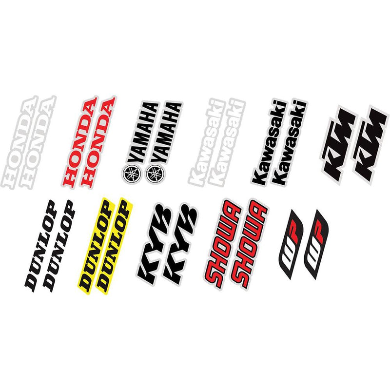 Factory Effex Fork And Swingarm Decals Black / Gray