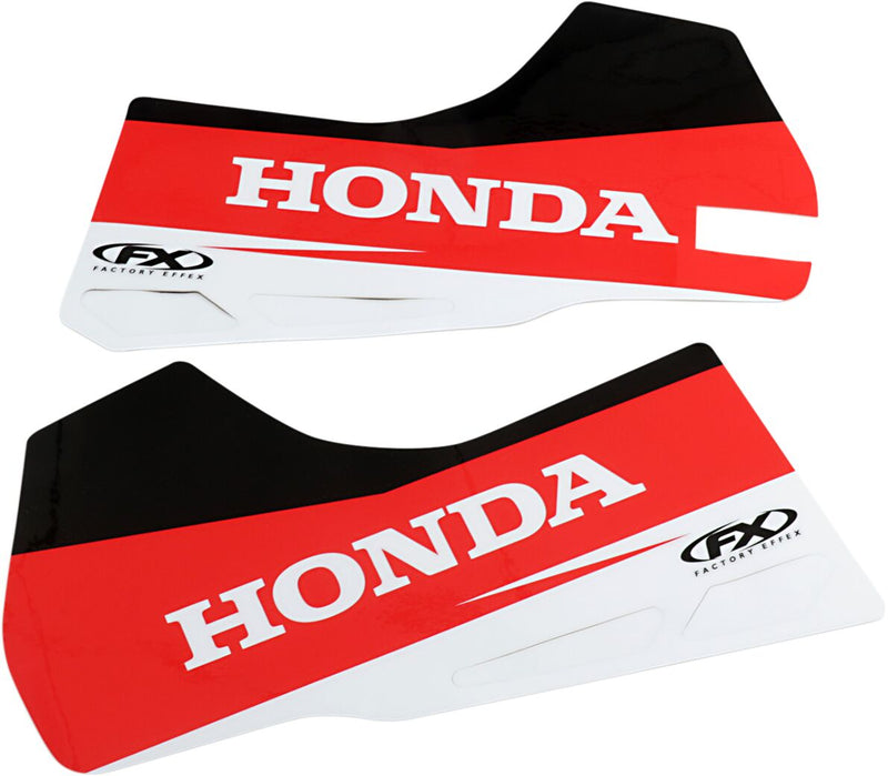 Factory Effex Lower Fork Guard Graphics Black / Red / White For Honda CRF 250 2019