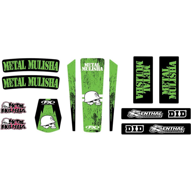 Factory Effex Trim Graphics Kit Black / Green