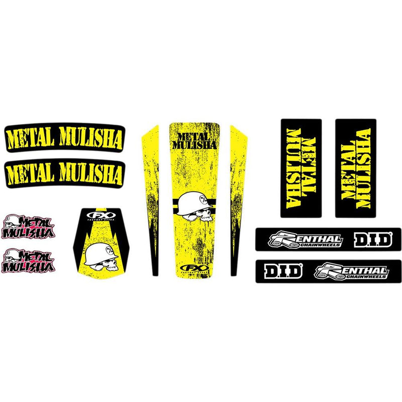 Factory Effex Trim Graphics Kit Black / Yellow