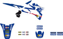 Graphics Kit Blue / Multi / White For Yamaha YZ 125 1996-2001