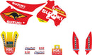 Graphics Kit Green / Multi / Red / Yellow For Suzuki RM 125 1996-1998