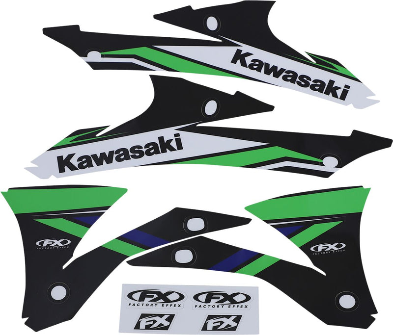 Factory Effex EVO18 Series Graphic Kit For Kawasaki KX 100 2014