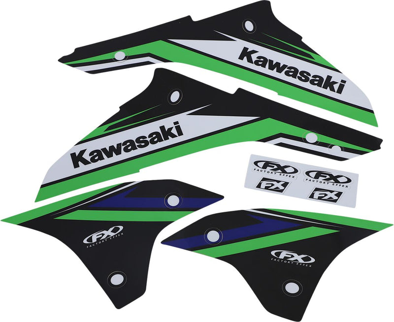 Factory Effex EVO18 Series Graphic Kit For Kawasaki KLX 450 R 2009