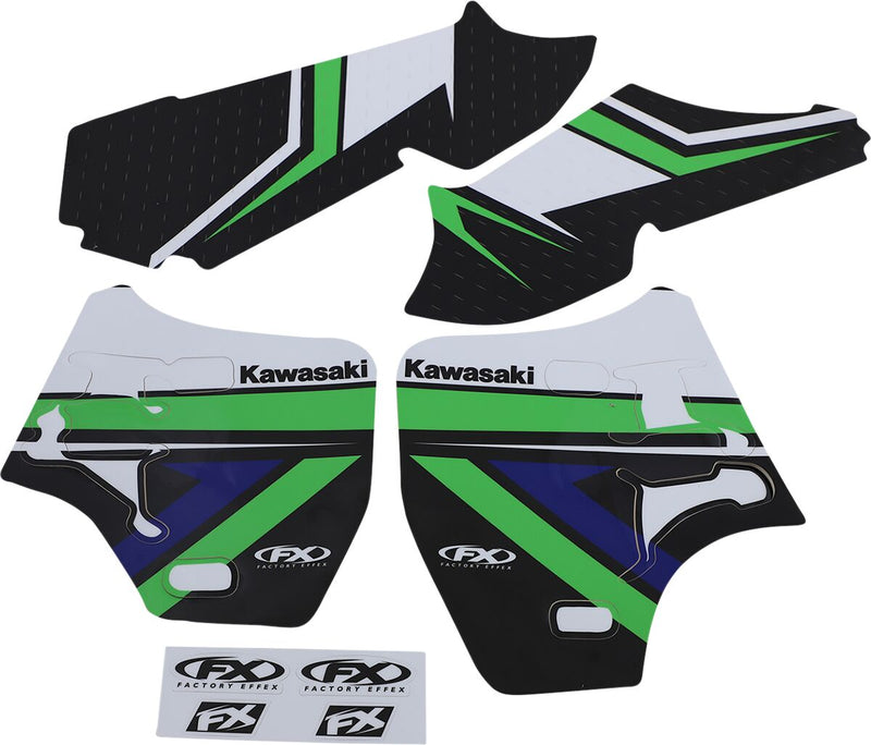 Factory Effex EVO18 Series Graphic Kit For Kawasaki KX 500 D 1988