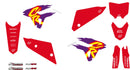 Graphic Kit Retro Red / White / Yellow For Honda CRF 250 F 2022-2023