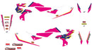 Graphic Kit Retro Blue / Pink / White For Yamaha YZ 250 F 2019-2023