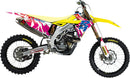 Graphic Kit Retro Blue / Pink / White / Yellow For Suzuki RM-Z 250 2019-2025