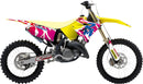 Graphic Kit Retro Blue / Pink / White / Yellow For Suzuki RM 125 2001-2012