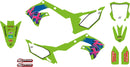 Graphic Kit Retro Blue / Green / Pink For Kawasaki KX 250 2021-2024
