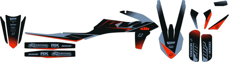 Graphic Kit Black For KTM EXC 150 TPI 2020-2023