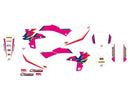 Graphic Kit Retro Pink / White For Yamaha YZ 450 F 2023-2025