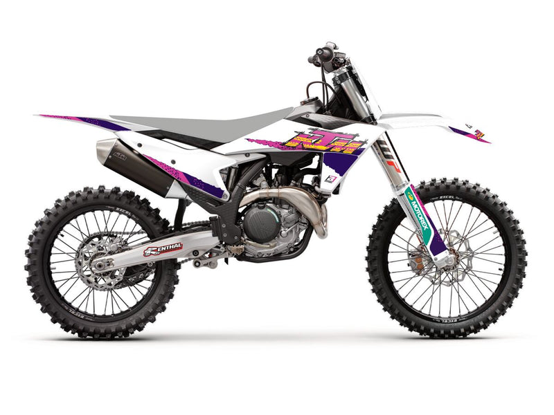 Graphic Kit Retro Pink / White For KTM SX 125 2023