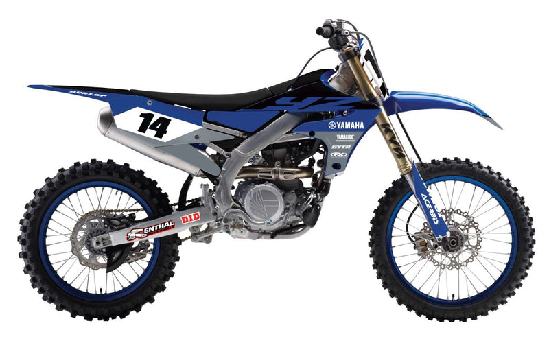 Factory Effex SR2 Series Graphic Kit Black / Blue / Gray For Yamaha YZ 250 F 2024