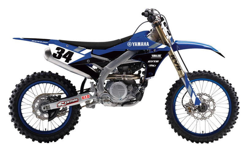 Factory Effex EVO20 Series Graphic Kit Black / Blue / Gray For Yamaha YZ 250 F 2024