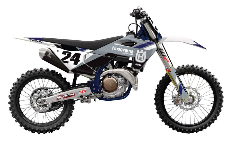 Factory Effex EVO20 Series Graphic Kit Black / Gray / White For Husqvarna TC 65 2023