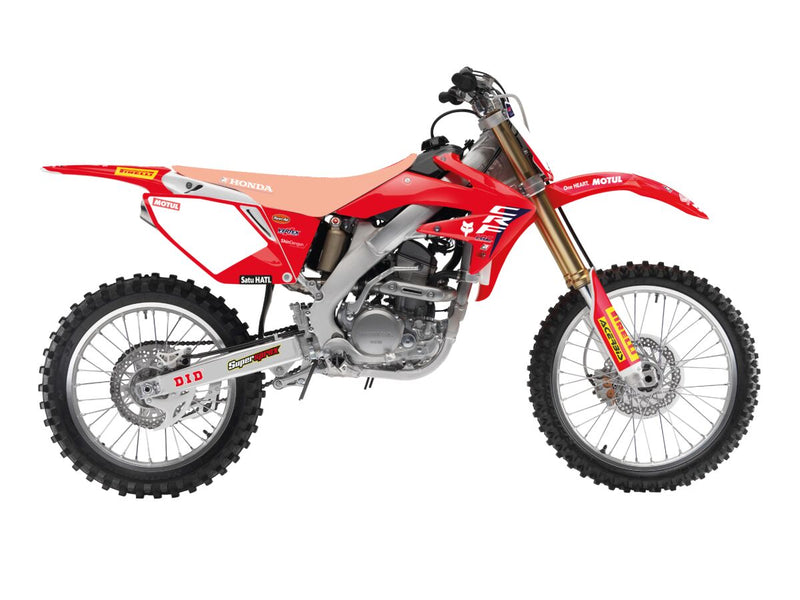 Replica Team Honda HRC 2024 Graphics Kit White For Honda CRF 250 R 2004-2009