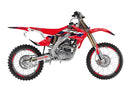 Dream 5 Graphic Kit Black / Red / White For Honda CRF 250 R 2004-2009