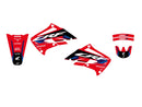 Dream 5 Graphic Kit Black / Red / White For Honda CRF 450 R 2002-2004