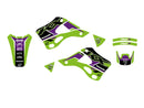Dream 5 Graphic Kit Black / Blue / Green For Kawasaki KX 250 1999-2002