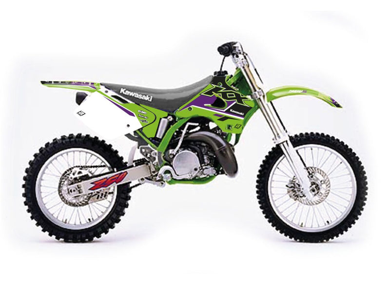 Dream 5 Graphic Kit Black / Blue / Green For Kawasaki KX 250 1994-1998