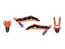 Dream 5 Graphic Kit Black / Blue / Orange / White For KTM EXC 150 TBI 2024-2025