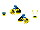 Dream 5 Graphic Kit Black / Blue / Red / Yellow For Suzuki RM 125 1996-2000