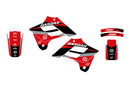 Dream 5 Graphic Kit Black / Red / Silver / White For Gas Gas FSE 450 I.E. 2003-2006