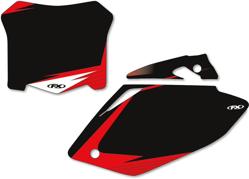 Factory Effex Pre-Cut Graphic Number Plate Kit Black For Honda CRF 250 R 2006