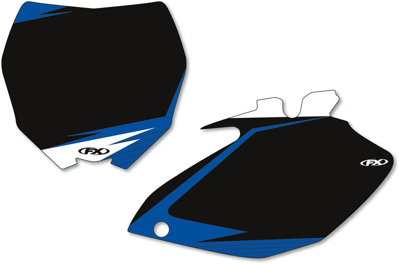 Factory Effex Pre-Cut Graphic Number Plate Kit Black For Yamaha YZ 250 F 2011