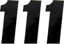 Race Number Black 4.5"
