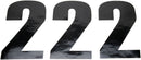 Race Number Black 4.5"