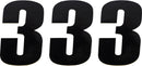 Race Number Black 4.5"