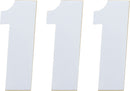 Race Number White 4.5"