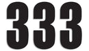 Three Series Numbers Black | 43100741