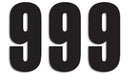 Three Series Numbers Black | 43100747
