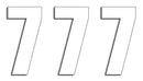 Two Series Numbers White | 43100755