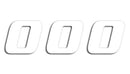 One Series Numbers White | 43100768