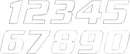 One Series Numbers White | 43100773