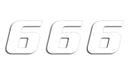 One Series Numbers White | 43100774