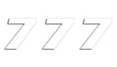 One Series Numbers White | 43100775