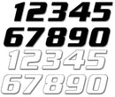 One Series Numbers White | 43100775